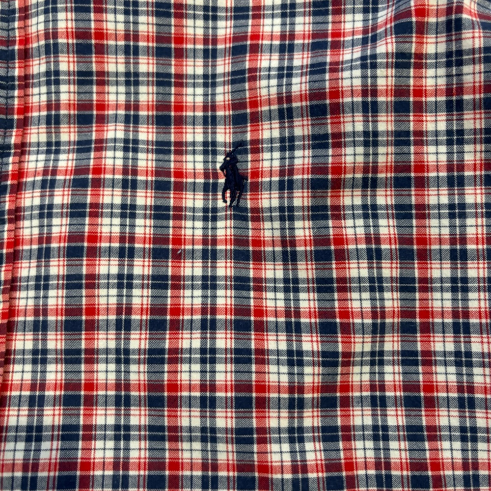 Ralph Lauren Sport Men’s Red, White & Blue Button Down Shirt Size Large - Picture 3 of 7